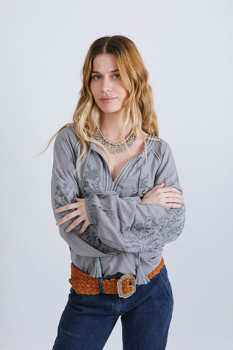 Desert Bloom Blouse - Silvermoon