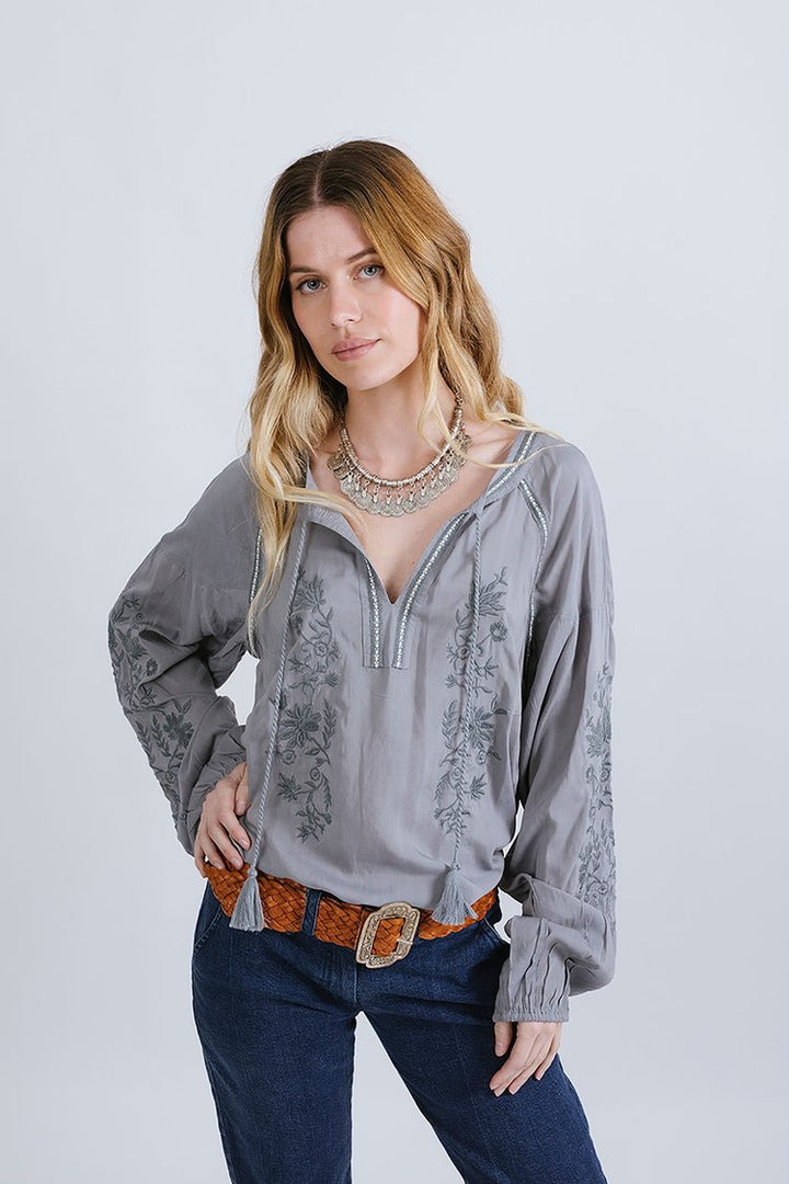 Desert Bloom Blouse - Silvermoon