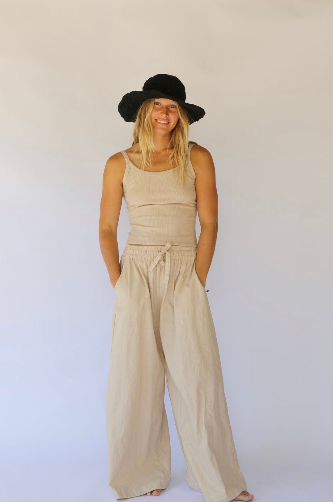 POLLY SHORT BRIM HAT | NOIR