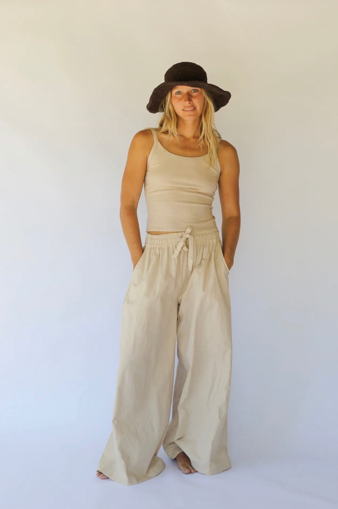 POLLY SHORT BRIM HAT | COCOA