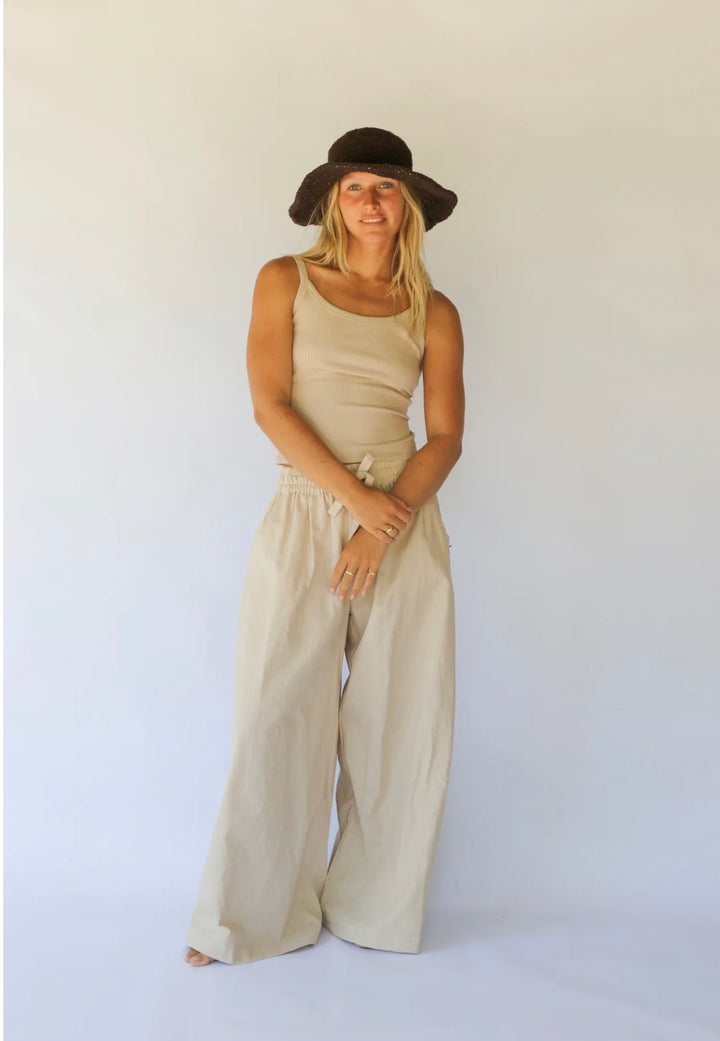 POLLY SHORT BRIM HAT | COCOA