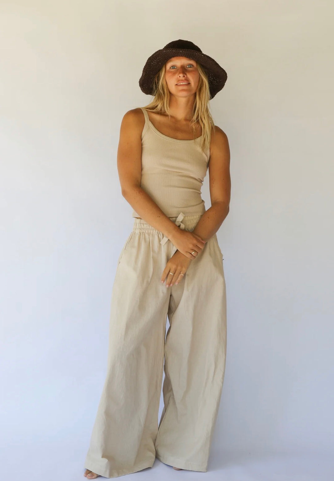 POLLY SHORT BRIM HAT | COCOA