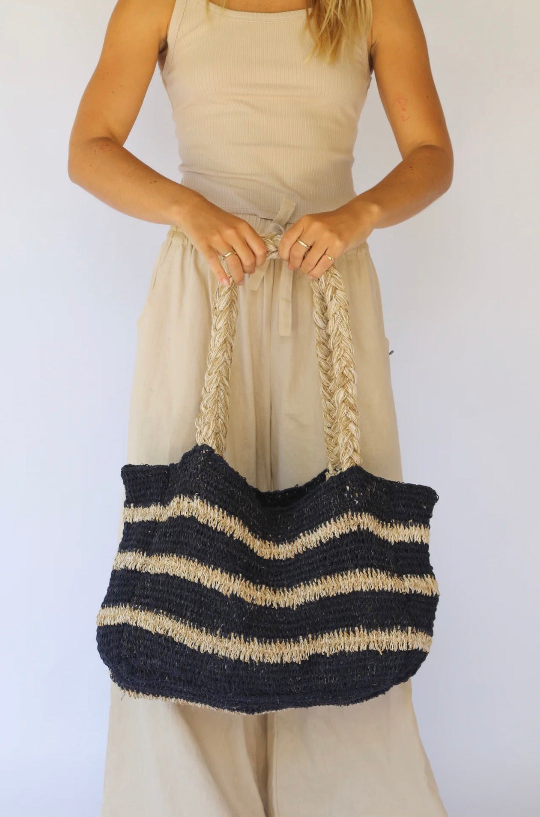 ELLE GRANDE TOTE | DRIFT STRIPE