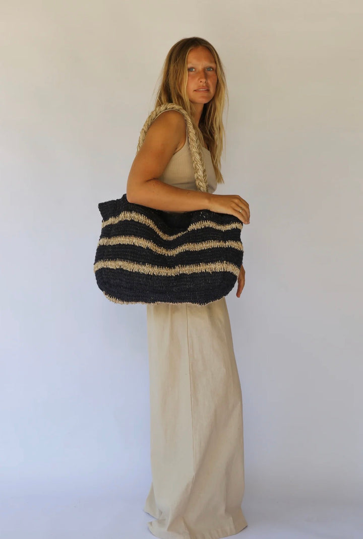 ELLE GRANDE TOTE | DRIFT STRIPE