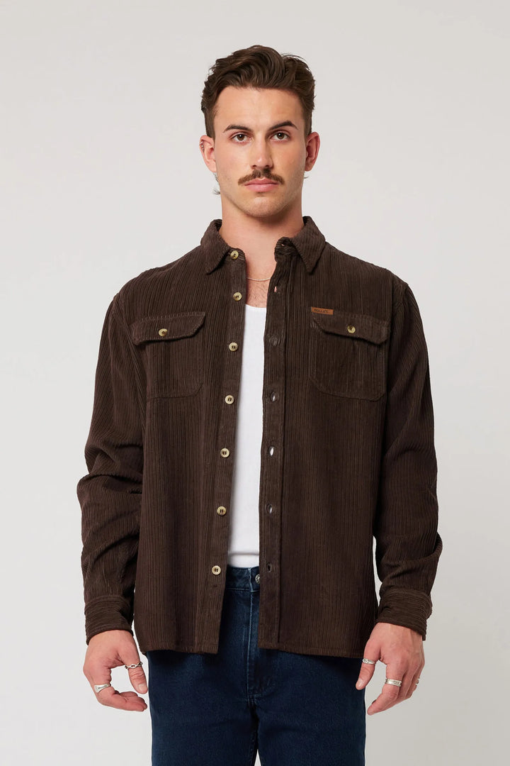 Trailer Chunky Cord Shirt - Brown