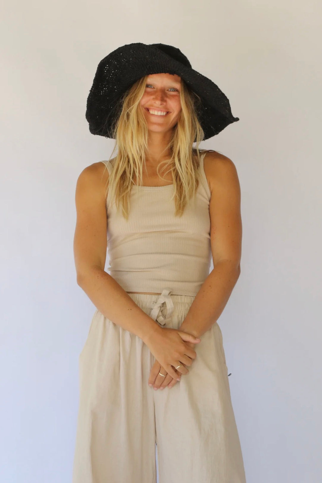 JANIS WIDE BRIM HAT | NOIR