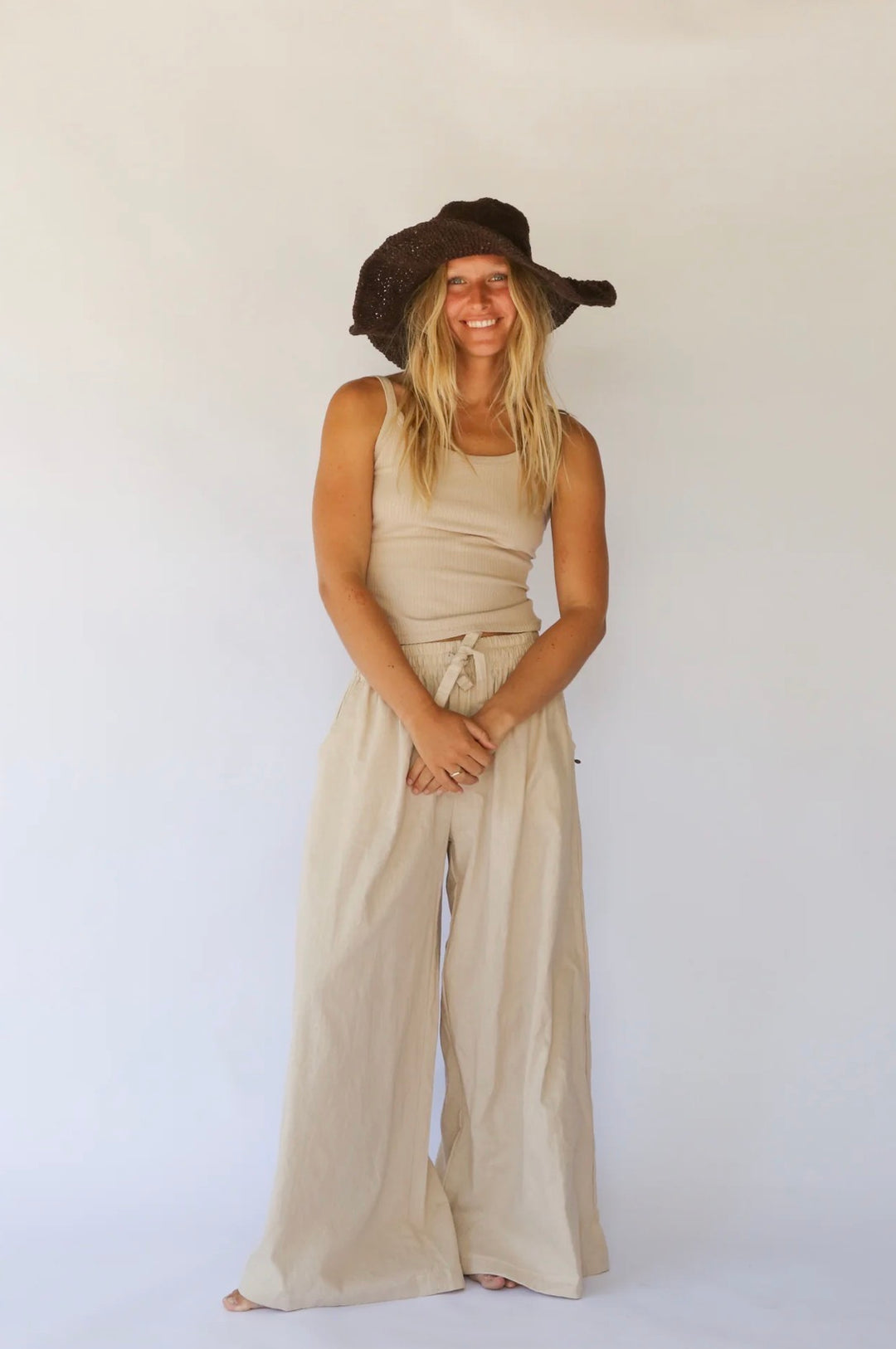 JANIS WIDE BRIM HAT | COCOA