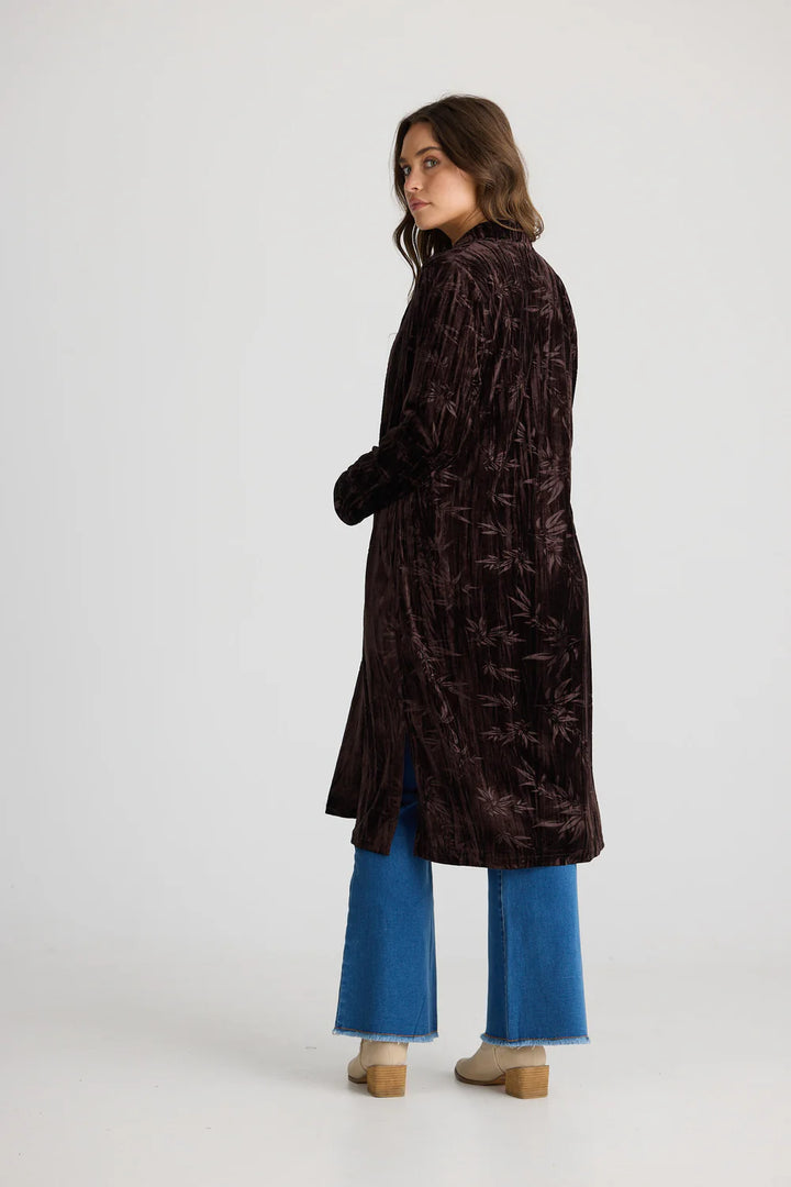 Aries Velvet Duster - Dark Chocolate