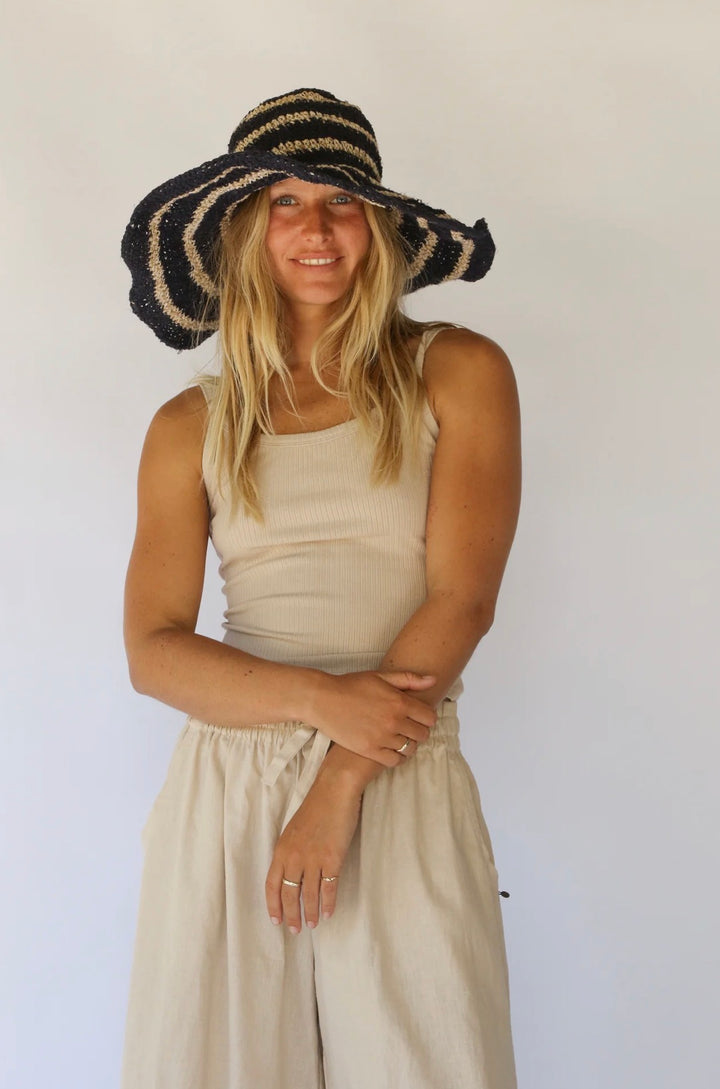 JANIS WIDE BRIM HAT | DRIFT STRIPE