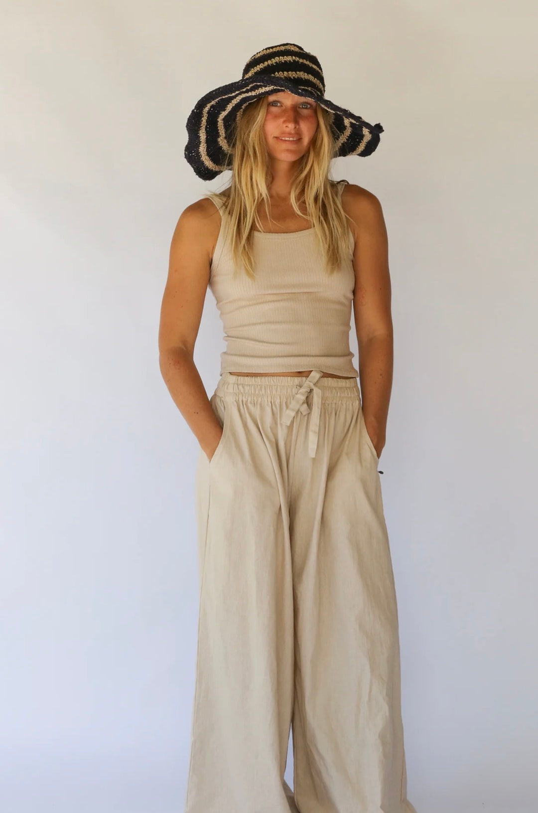 JANIS WIDE BRIM HAT | DRIFT STRIPE