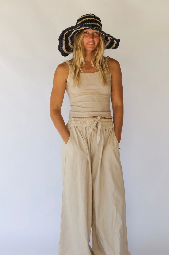 JANIS WIDE BRIM HAT | DRIFT STRIPE
