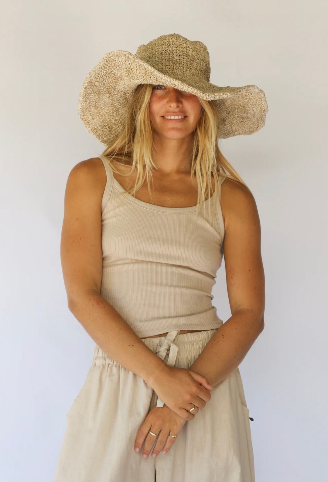 JANIS WIDE BRIM HAT | NATURAL