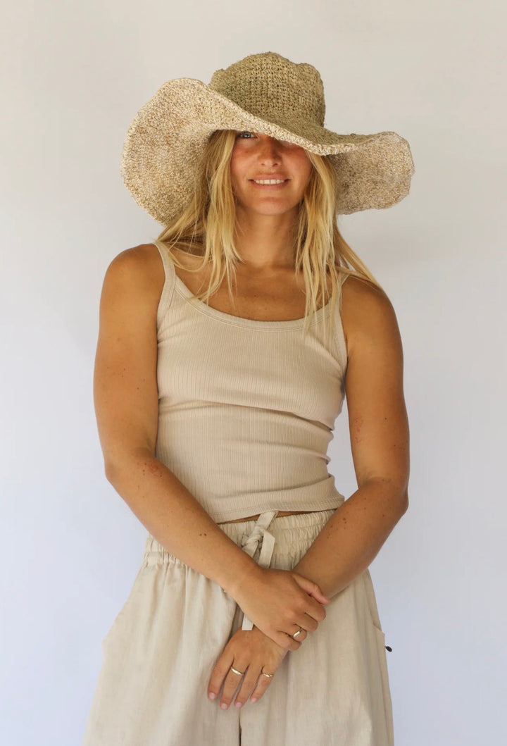 JANIS WIDE BRIM HAT | NATURAL