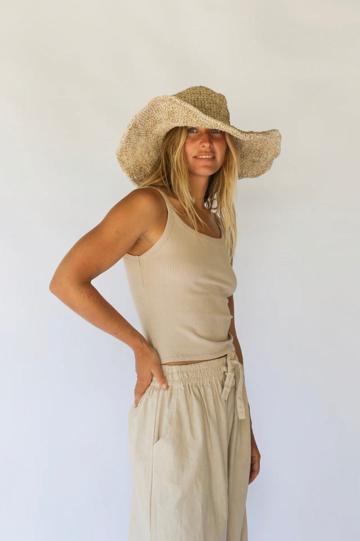 JANIS WIDE BRIM HAT | NATURAL