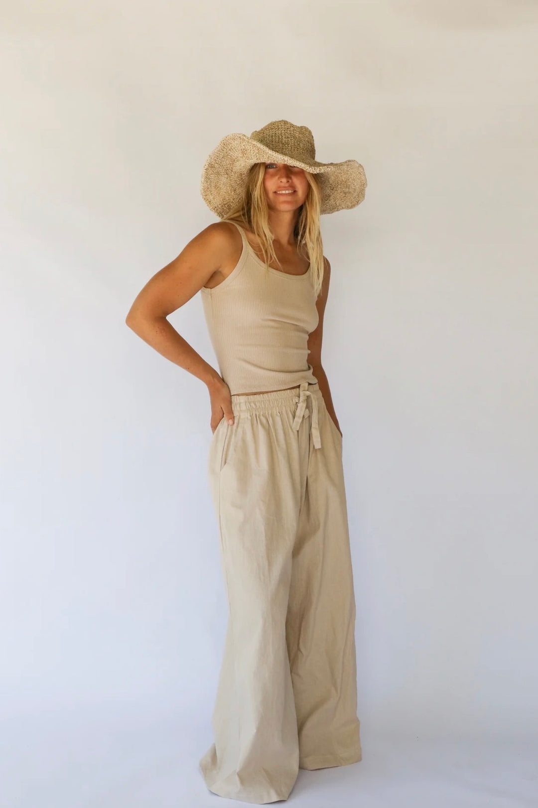 JANIS WIDE BRIM HAT | NATURAL