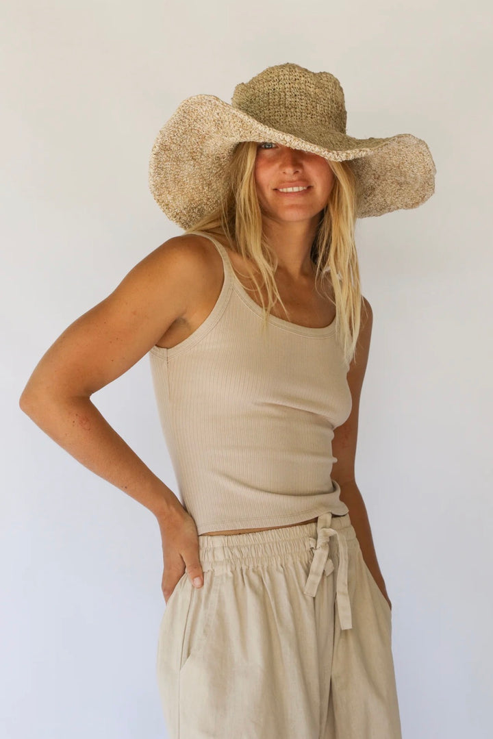 JANIS WIDE BRIM HAT | NATURAL