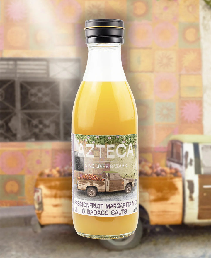 Nine Lives Bazaar x Azteca Passionfruit Margarita Mix + Badass Salts