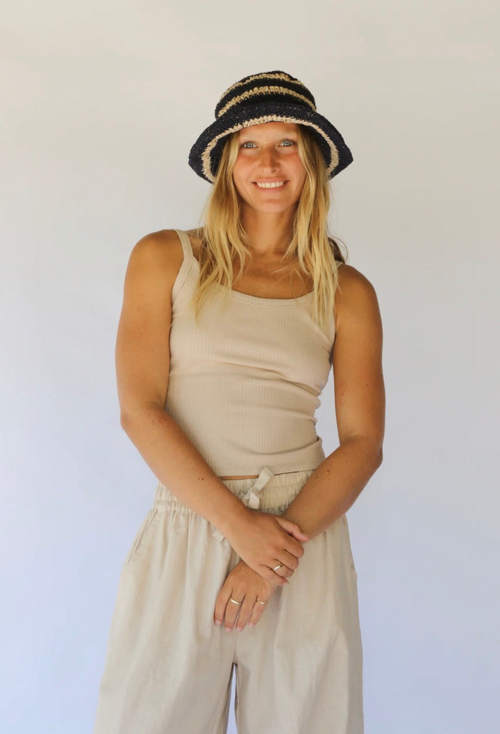 PEGGIE BUCKET HAT | DRIFT STRIPE