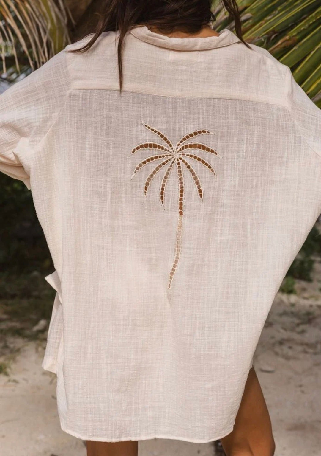 OG PALM SHIRT - PAPAYA WHIP