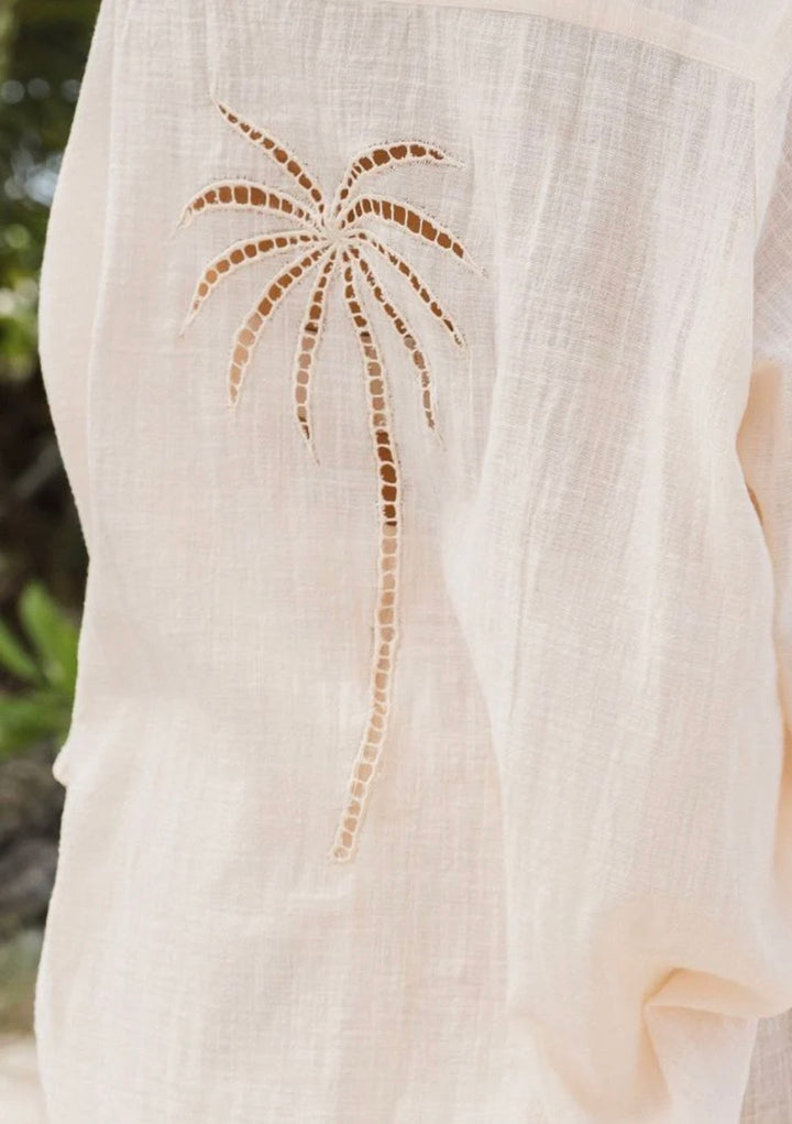OG PALM SHIRT - PAPAYA WHIP
