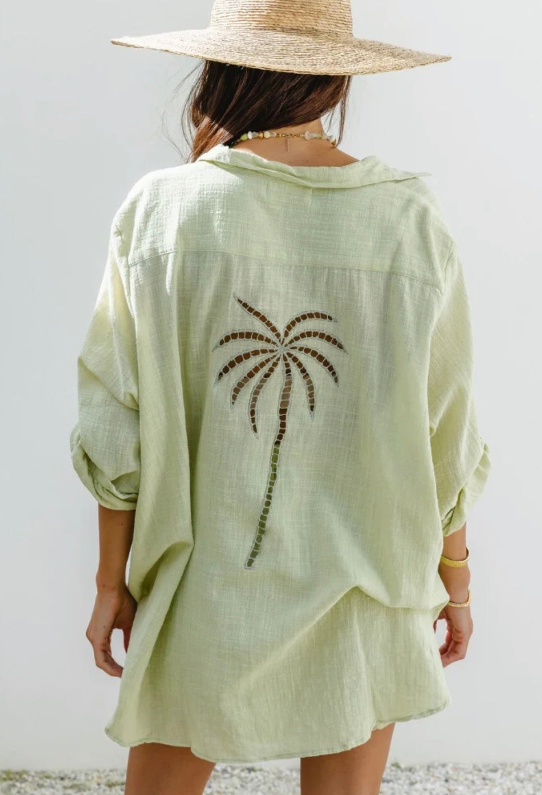 OG PALM SHIRT - MATCHA