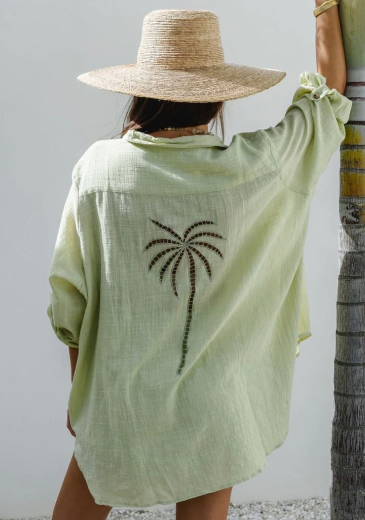 OG PALM SHIRT - MATCHA