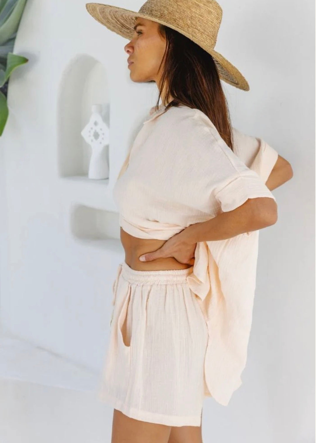 DREAMTIME BUBBLE SHORTS - PAPAYA WHIP