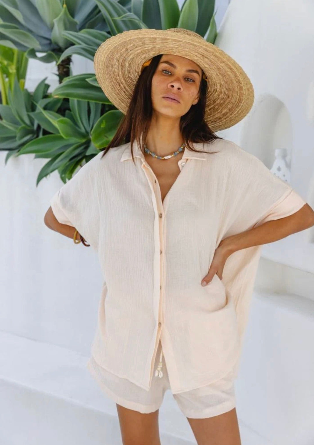 MILOS SHIRT - PAPAYA WHIP