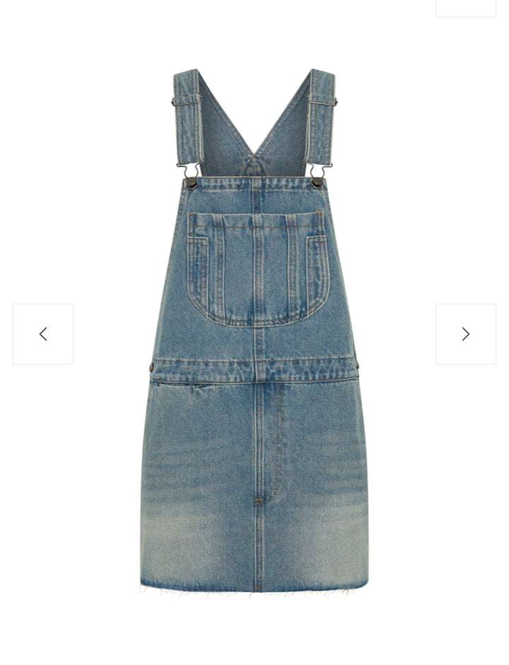 Sloan Mini Pini Denim Dress - Bolt Blue