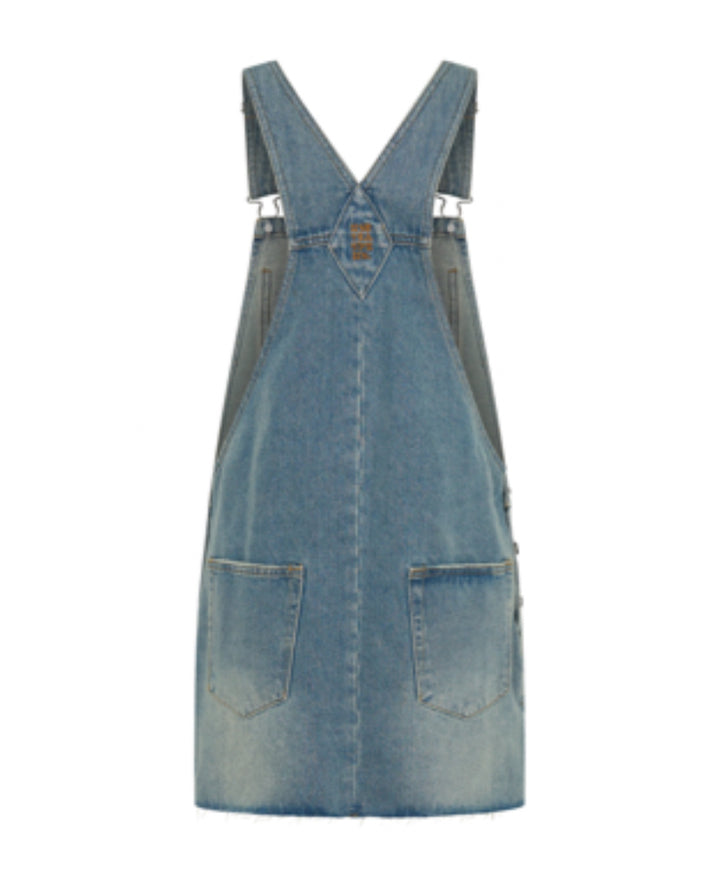 Sloan Mini Pini Denim Dress - Bolt Blue
