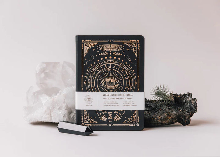 A5 Origins Vegan Leather Journal - Lined (Black)