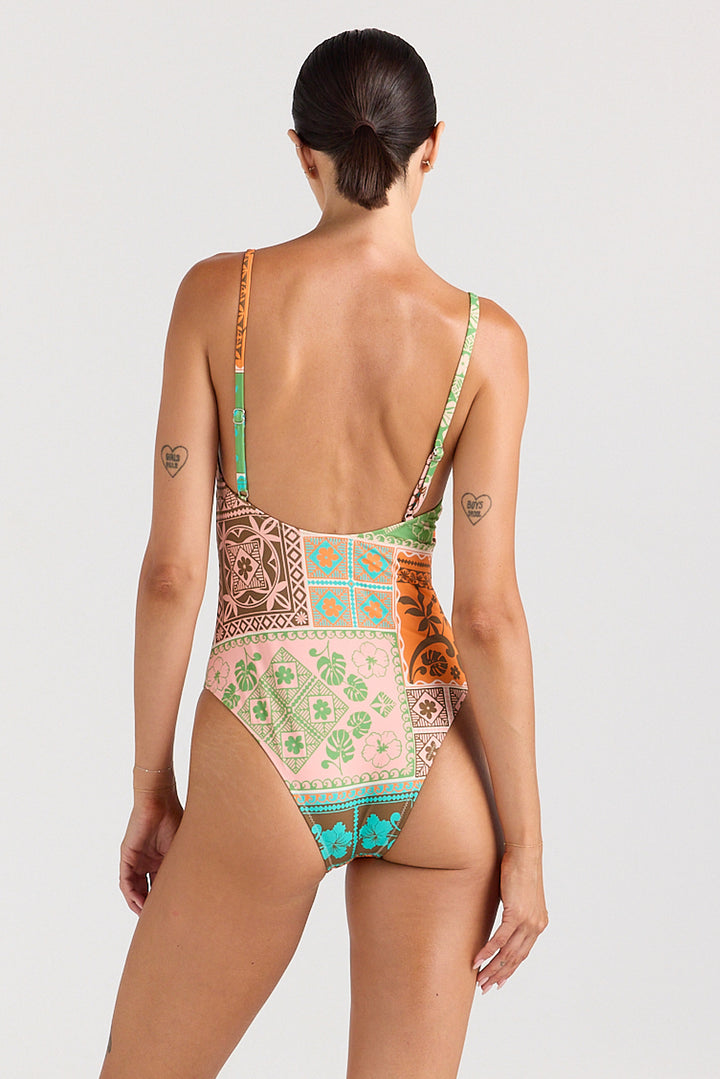 Ibisco Singlet One Piece Swimsuit - Sunset