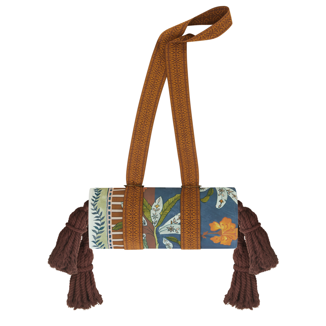 Eye of the Jungle Picnic Rug - Lagoon