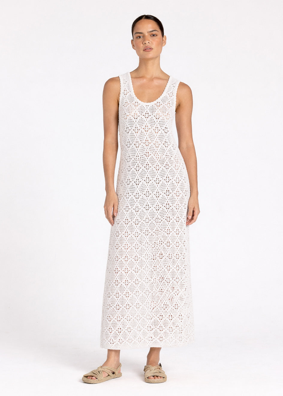 Messina Knit Palma Dress ~ Vanilla