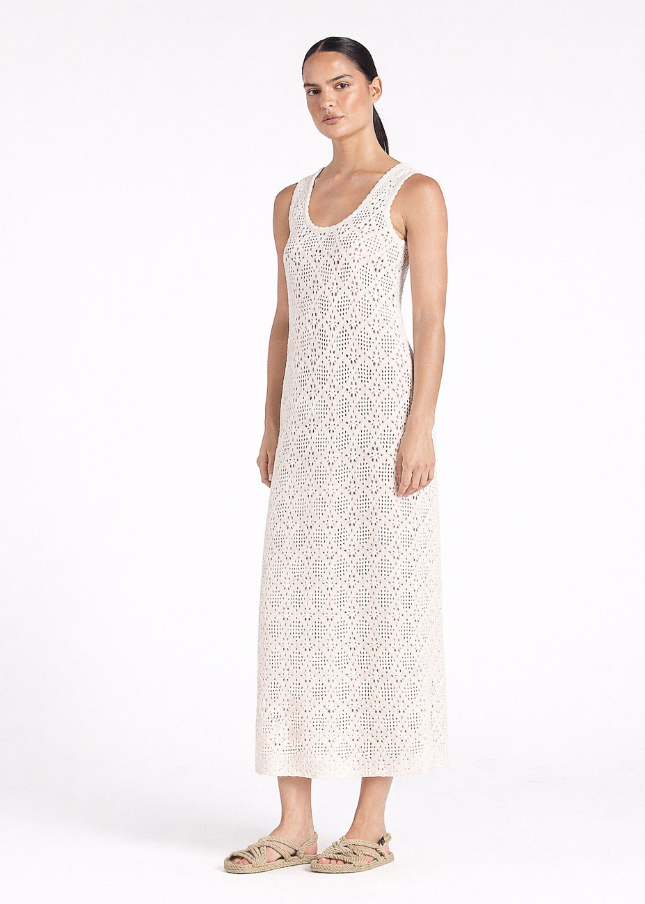 Messina Knit Palma Dress ~ Vanilla