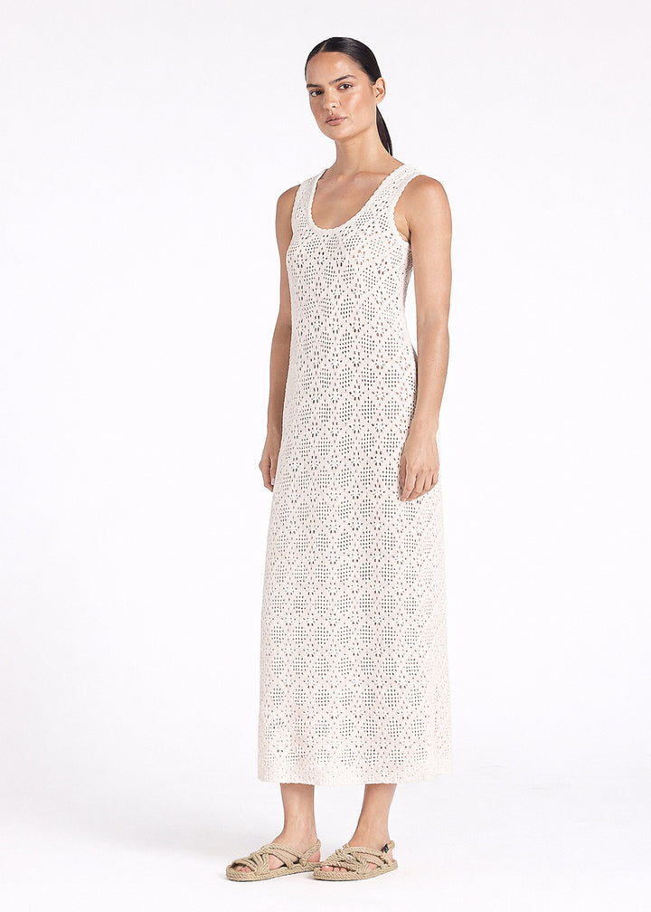 Messina Knit Palma Dress ~ Vanilla