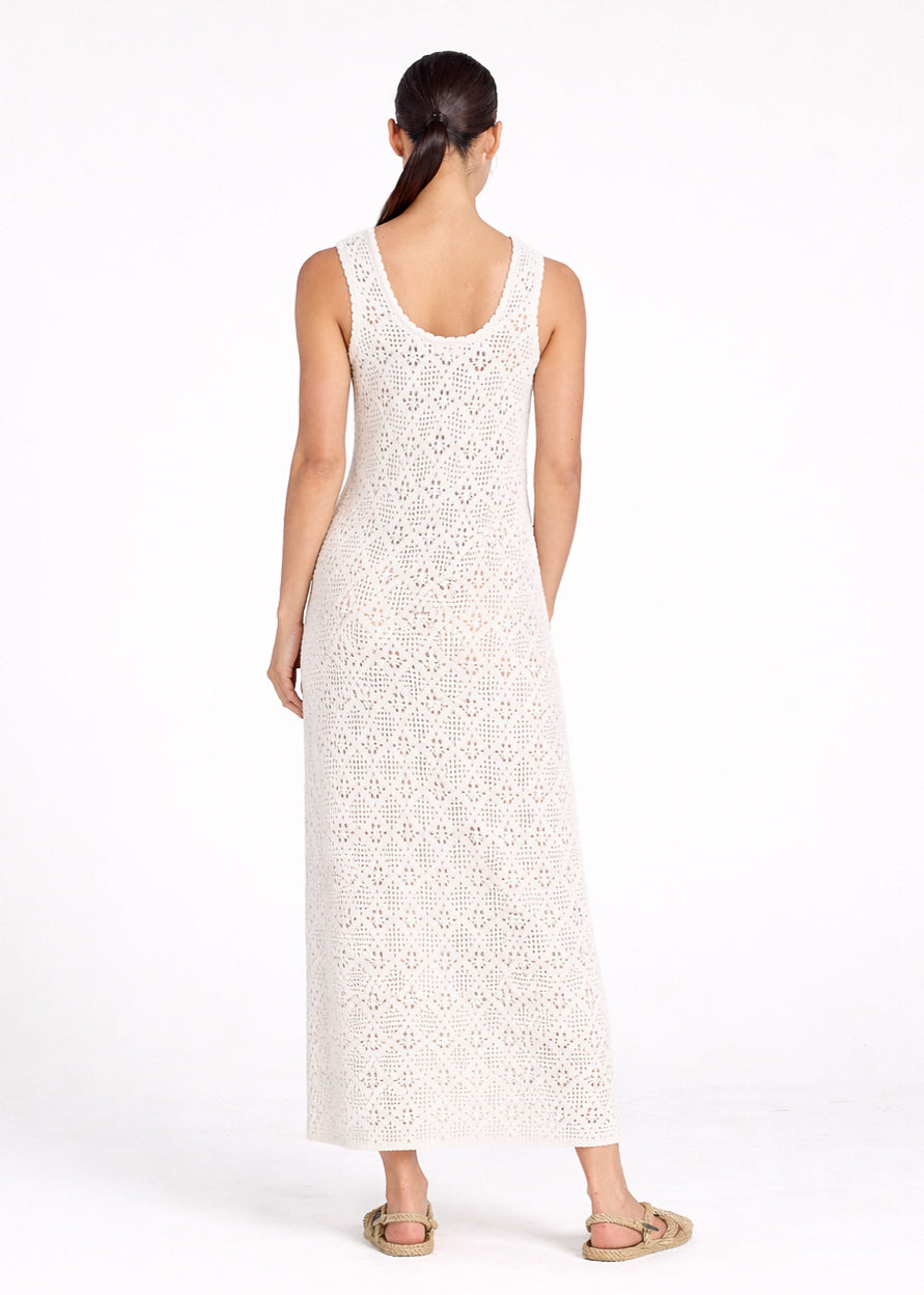 Messina Knit Palma Dress ~ Vanilla