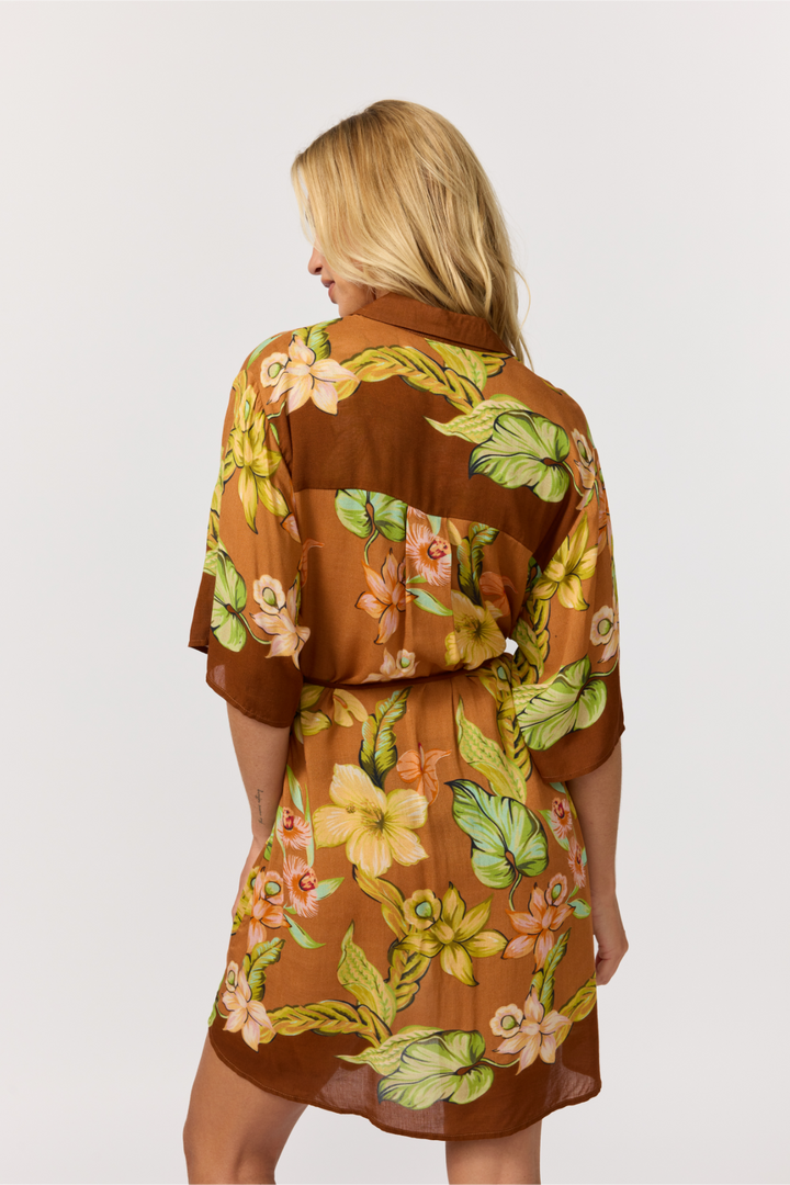 Lois Shirt Dress - Marigold