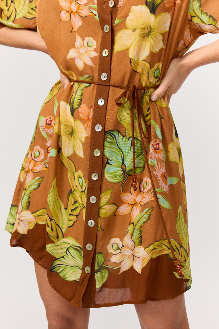 Lois Shirt Dress - Marigold