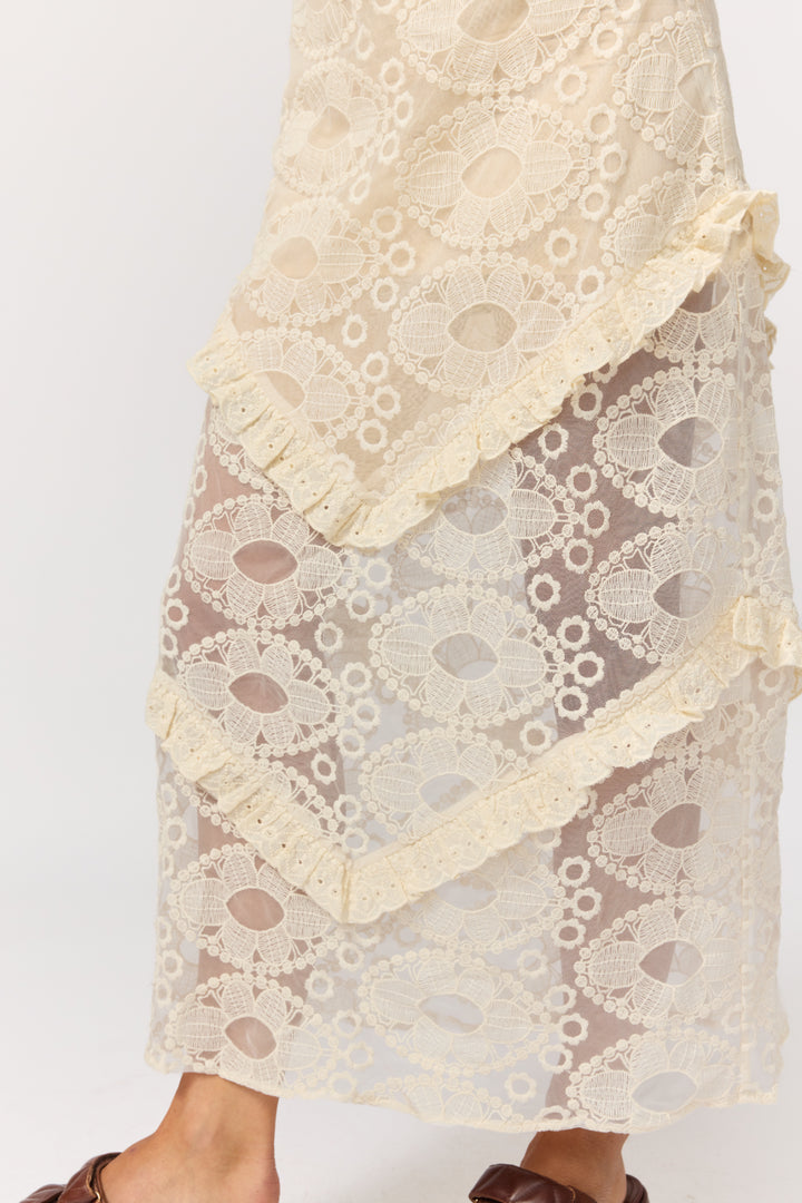 Tyler Maxi Skirt - Cloud