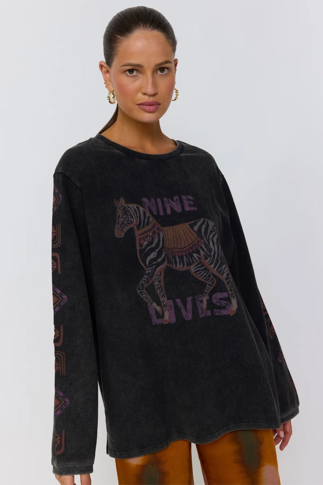 Mirage Long Sleeve Tee Noir