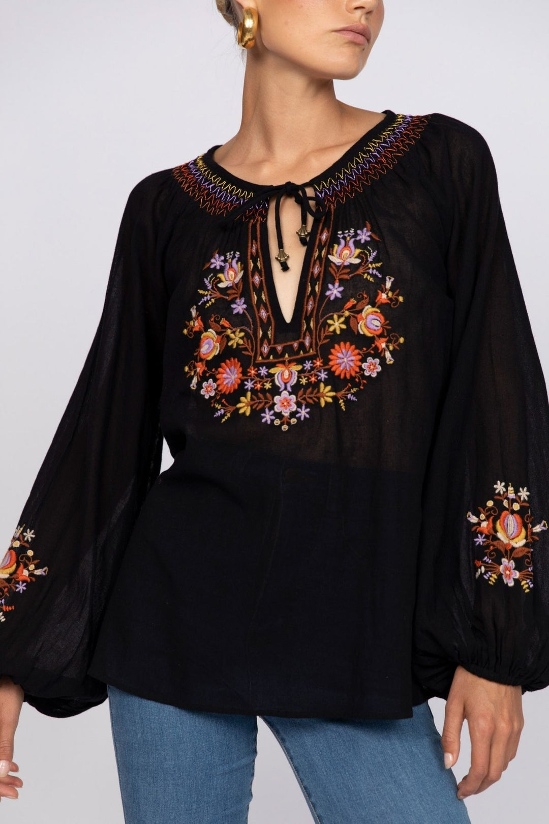 Lane Blouse - Onyx
