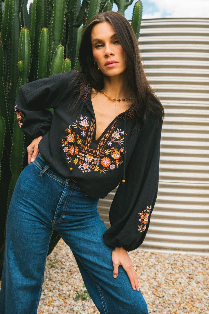 Lane Blouse - Onyx