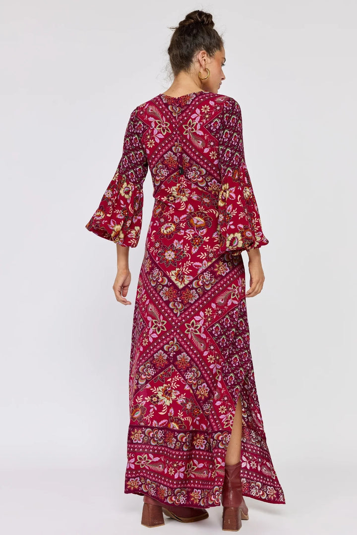 Quartz Gown in Pomegranate