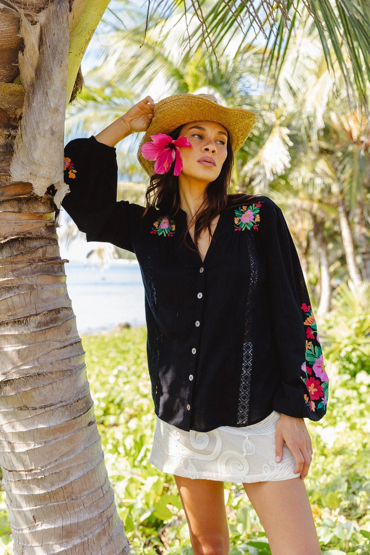 Clover Blouse in Noche - PRE ORDER