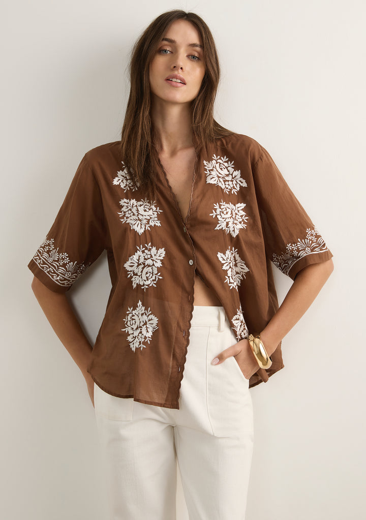 Rosalie Blouse Cocoa