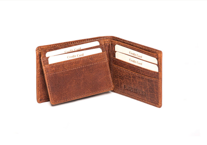 'Jaipur' Men's Leather Wallet - Brandy