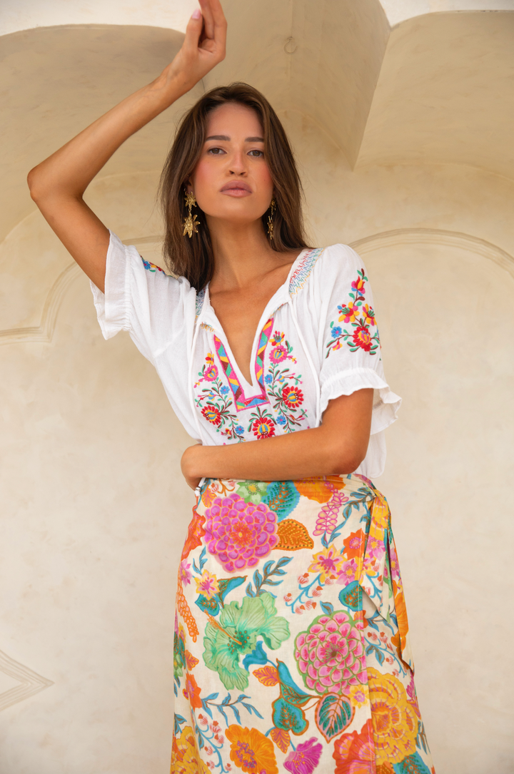 Bella Blouse - White