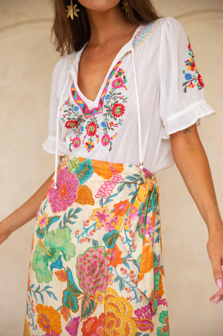 Bella Blouse - White