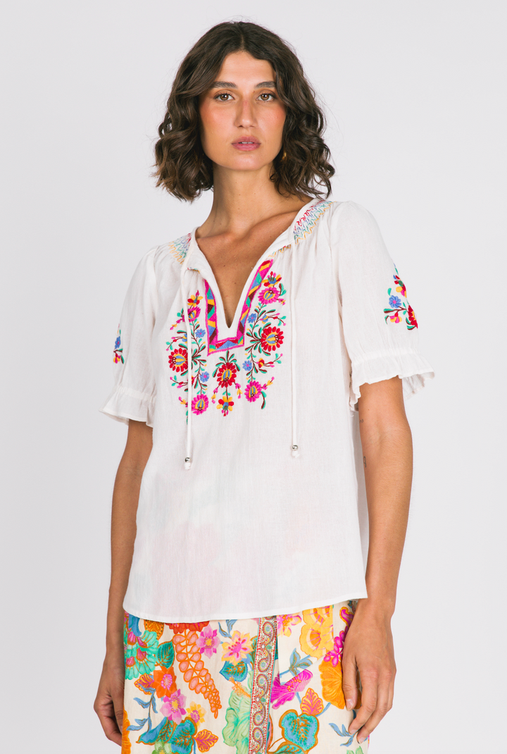 Bella Blouse - White